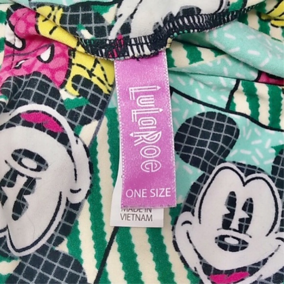 LuLaRoe Disney Mickey OS Leggings One Size LLR - Picture 3 of 7